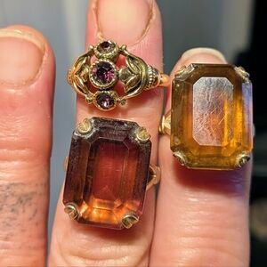 AVON vintage rings Lot Of 3